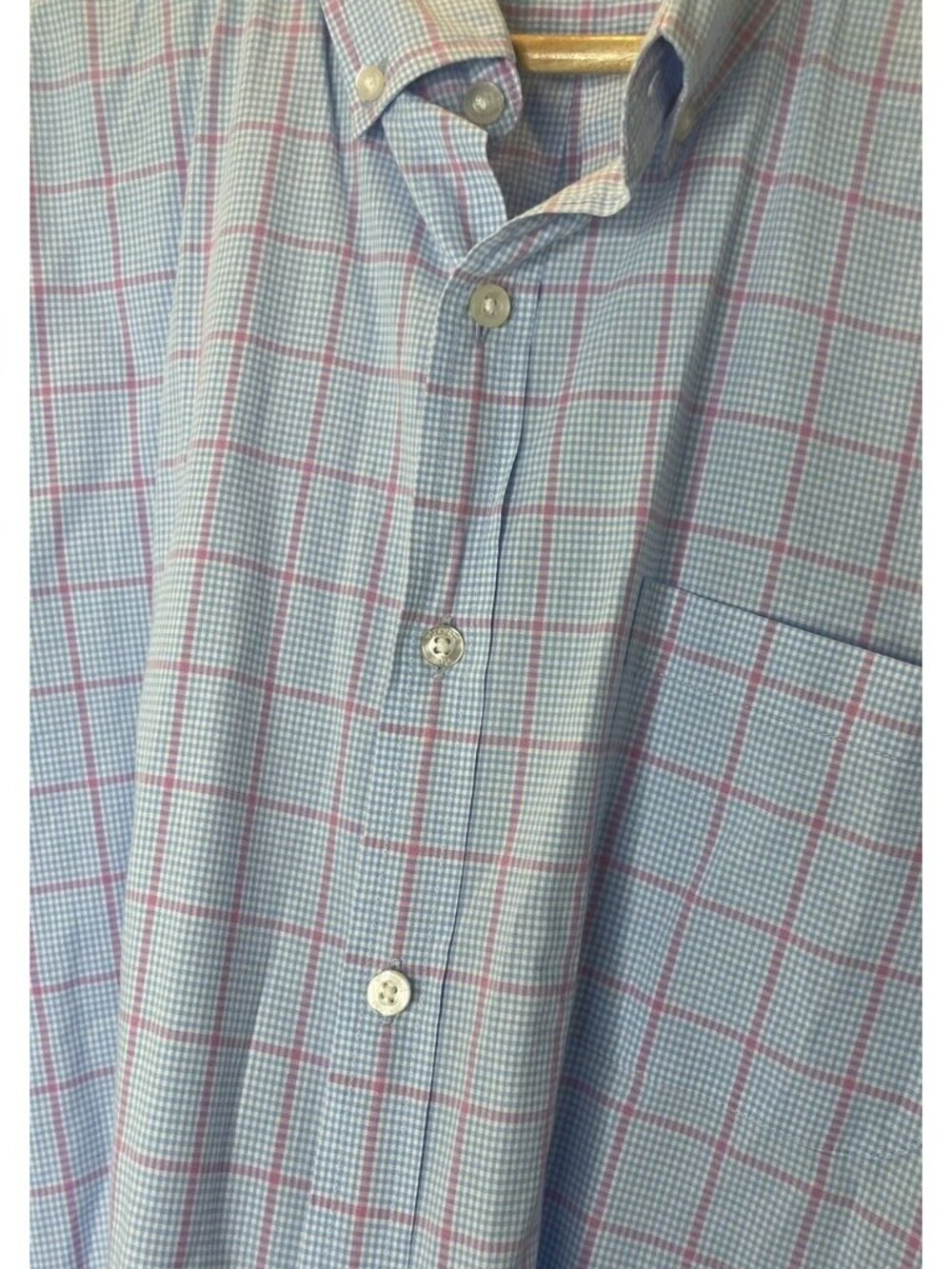 Vineyard Vines Mens Blue Slim Fit Murray Button Down Long Sleeve Shirt Size XL - Picture 7 of 8